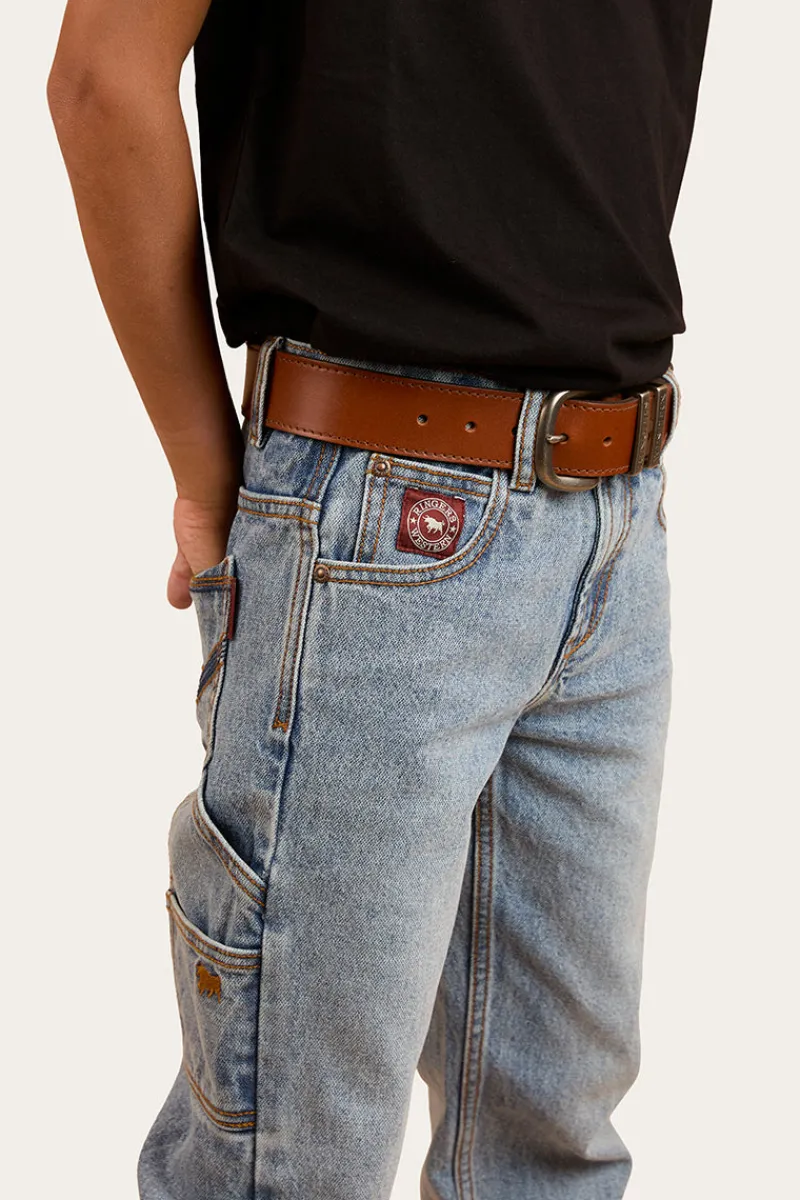 Best Ringers Western Buckland Kids Relaxed Jean - Light Wash Blue