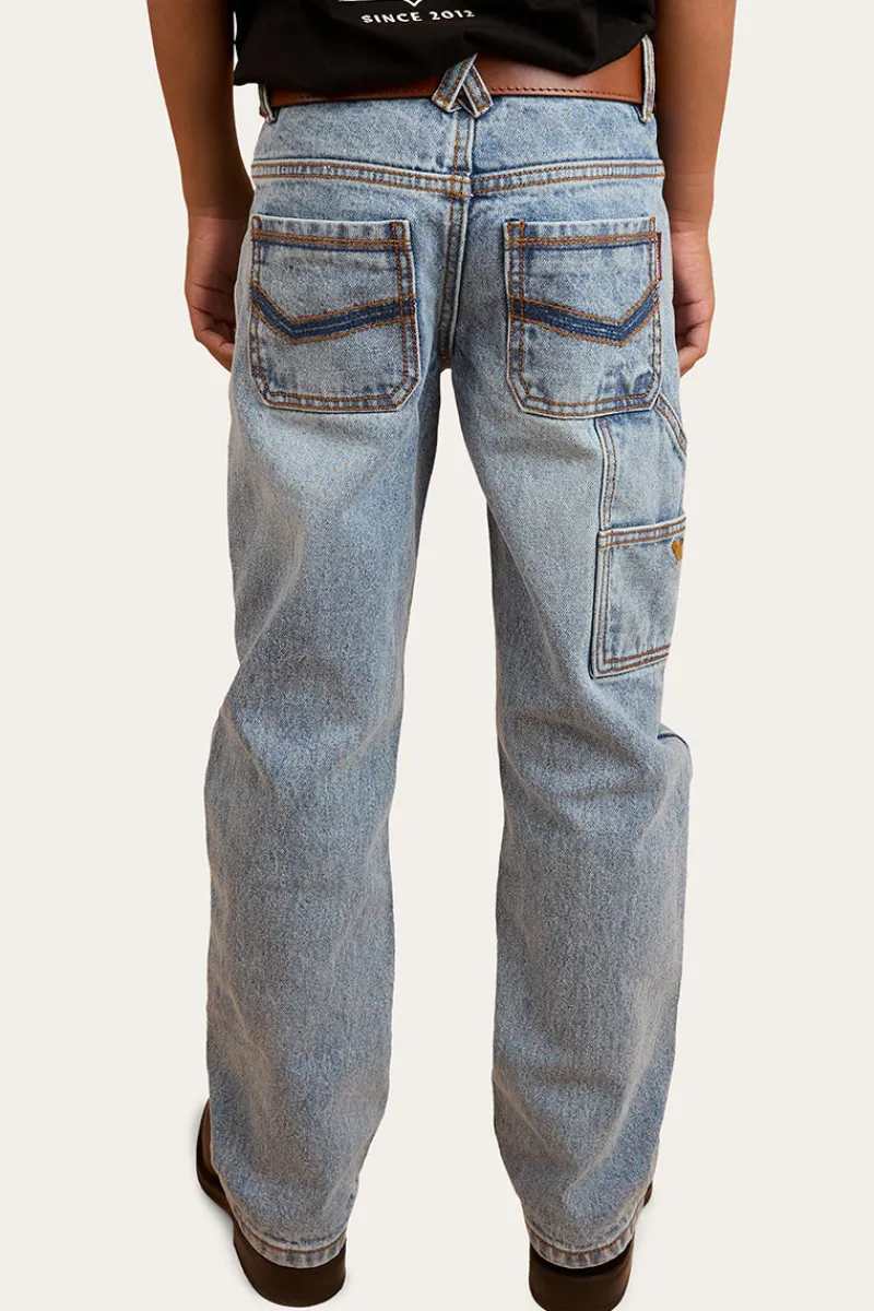 Best Ringers Western Buckland Kids Relaxed Jean - Light Wash Blue