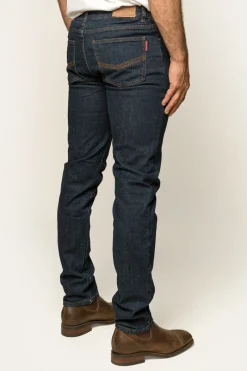 Online Ringers Western Burke Mens Tapered Slim Leg Jeans - Dark Blue