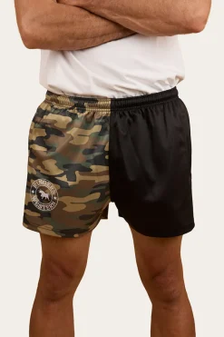 Sale Ringers Western Camo Footy Shorts - Black / Camo