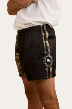 Sale Ringers Western Camo Footy Shorts - Black / Camo