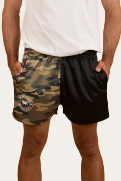 Sale Ringers Western Camo Footy Shorts - Black / Camo