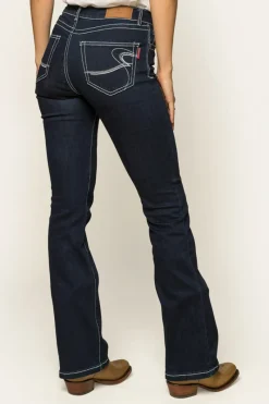 New Ringers Western Caroline Womens Mid-Rise Bootleg Jeans - Indigo Blue