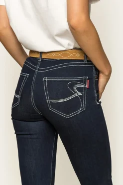 New Ringers Western Caroline Womens Mid-Rise Bootleg Jeans - Indigo Blue