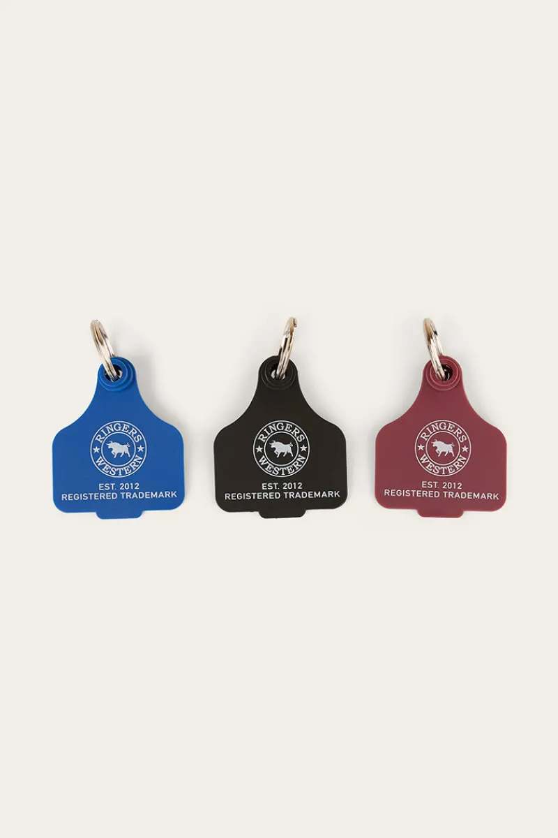 Sale Ringers Western Cattle Tags - 3 Pack - Black / Royal Blue / Burgundy