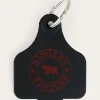 Discount Ringers Western Cattle Tags - Black / Red