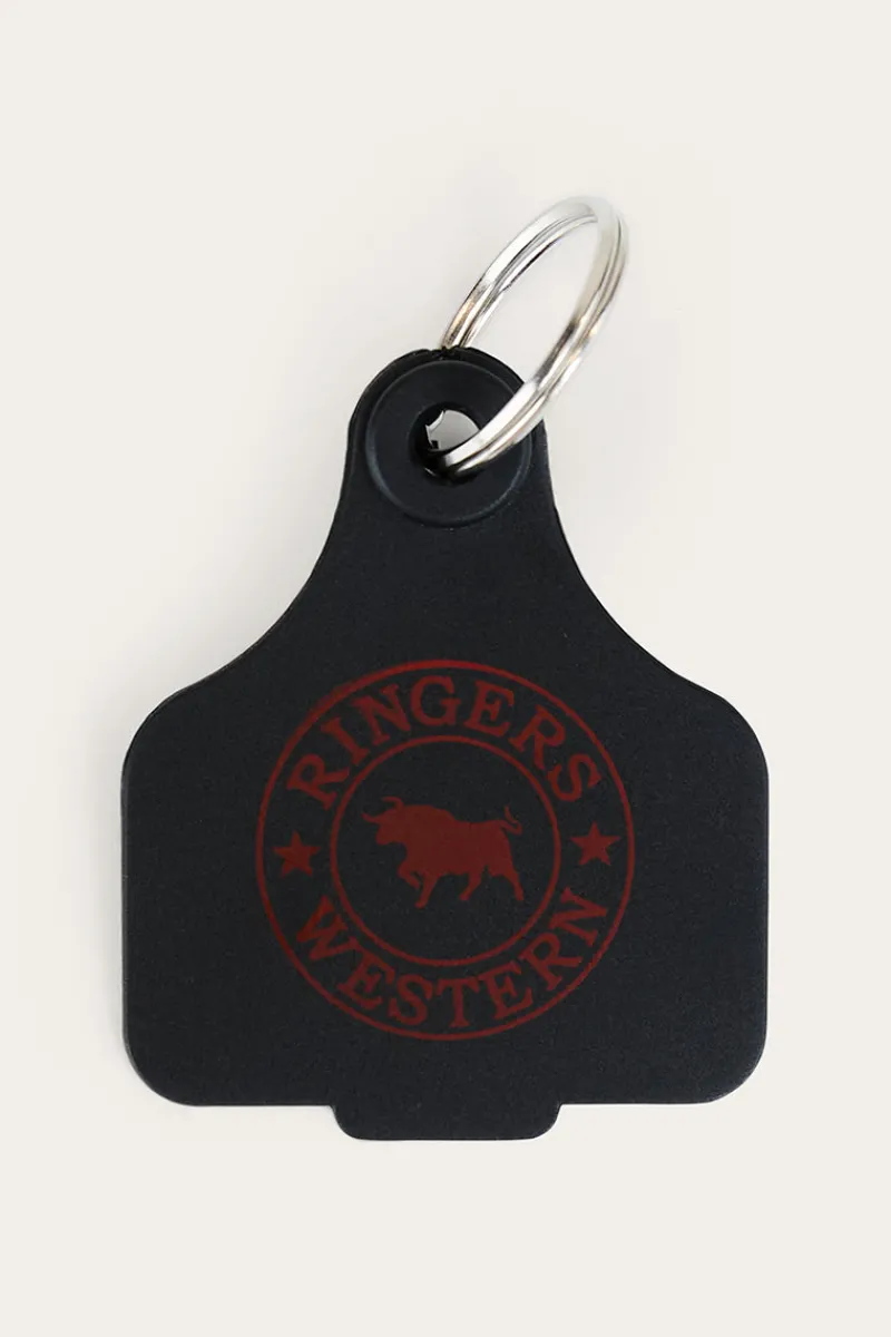 Discount Ringers Western Cattle Tags - Black / Red