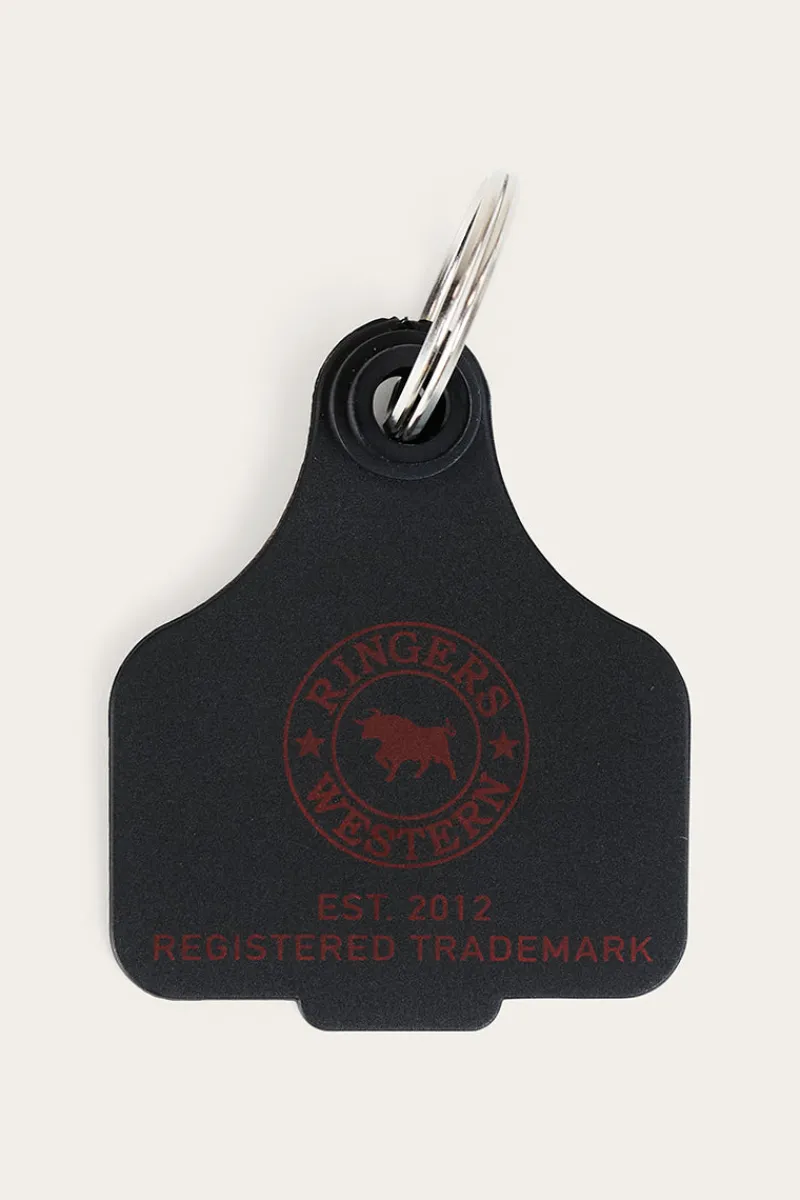 Discount Ringers Western Cattle Tags - Black / Red