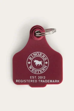 New Ringers Western Cattle Tags - Burgundy
