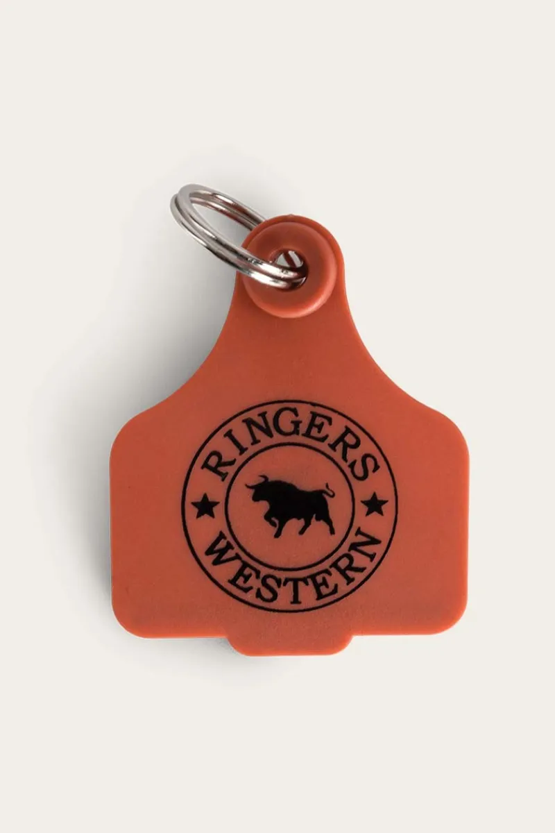 Clearance Ringers Western Cattle Tags - Burnt Orange