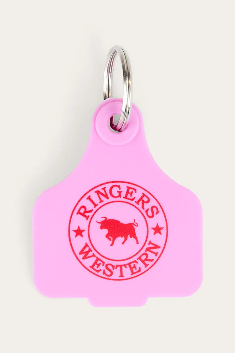 Ringers Western Cattle Tags - Pink / Red