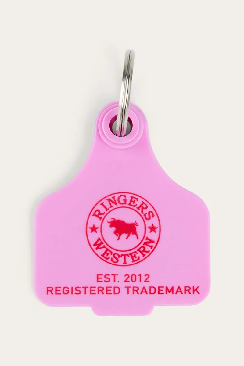 Ringers Western Cattle Tags - Pink / Red