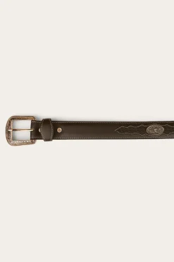 Hot Ringers Western Cattleman Belt - Black / Silver