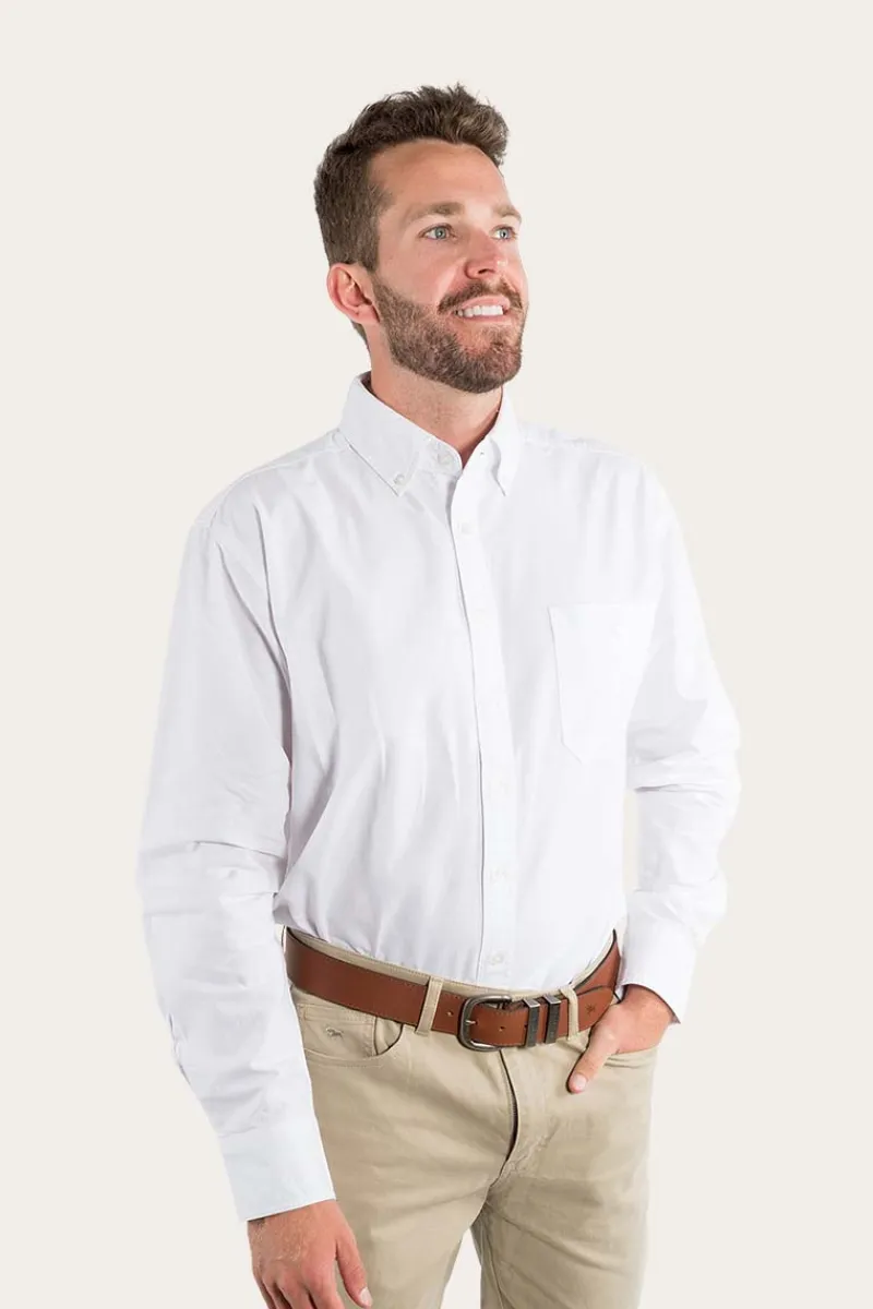 Best Ringers Western Centenary Mens Semi Fitted Dress Shirt - White