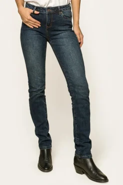 Ringers Western Clermont Womens Low-Rise Jeans - Classic Blue