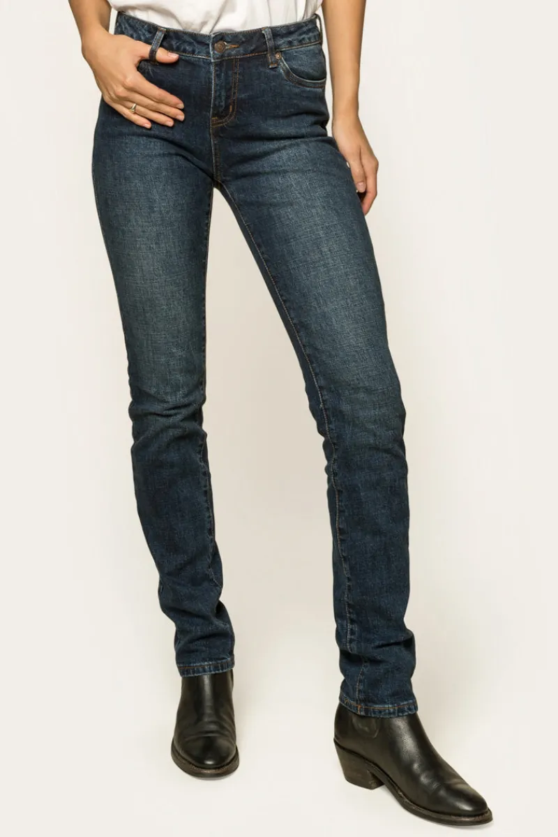 Ringers Western Clermont Womens Low-Rise Jeans - Classic Blue