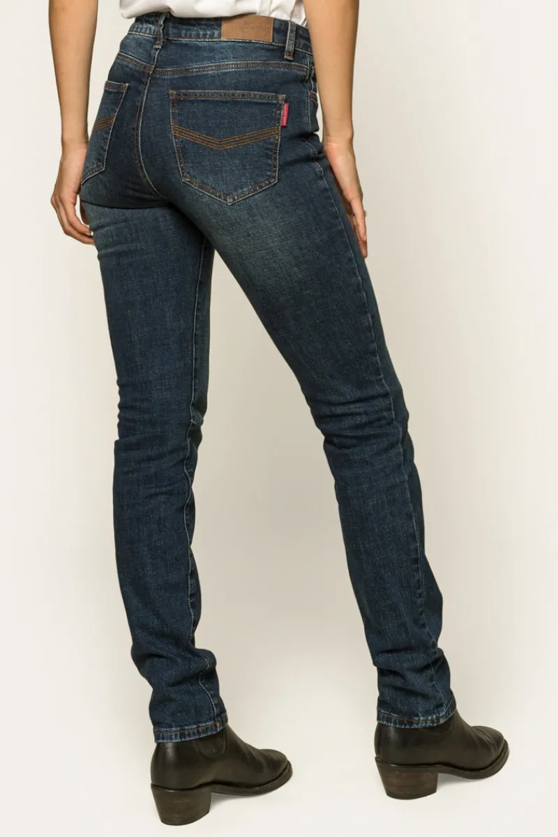 Ringers Western Clermont Womens Low-Rise Jeans - Classic Blue