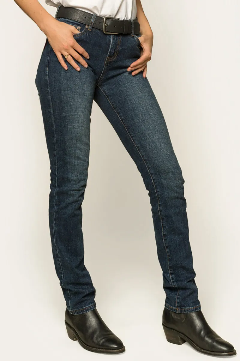 Ringers Western Clermont Womens Low-Rise Jeans - Classic Blue