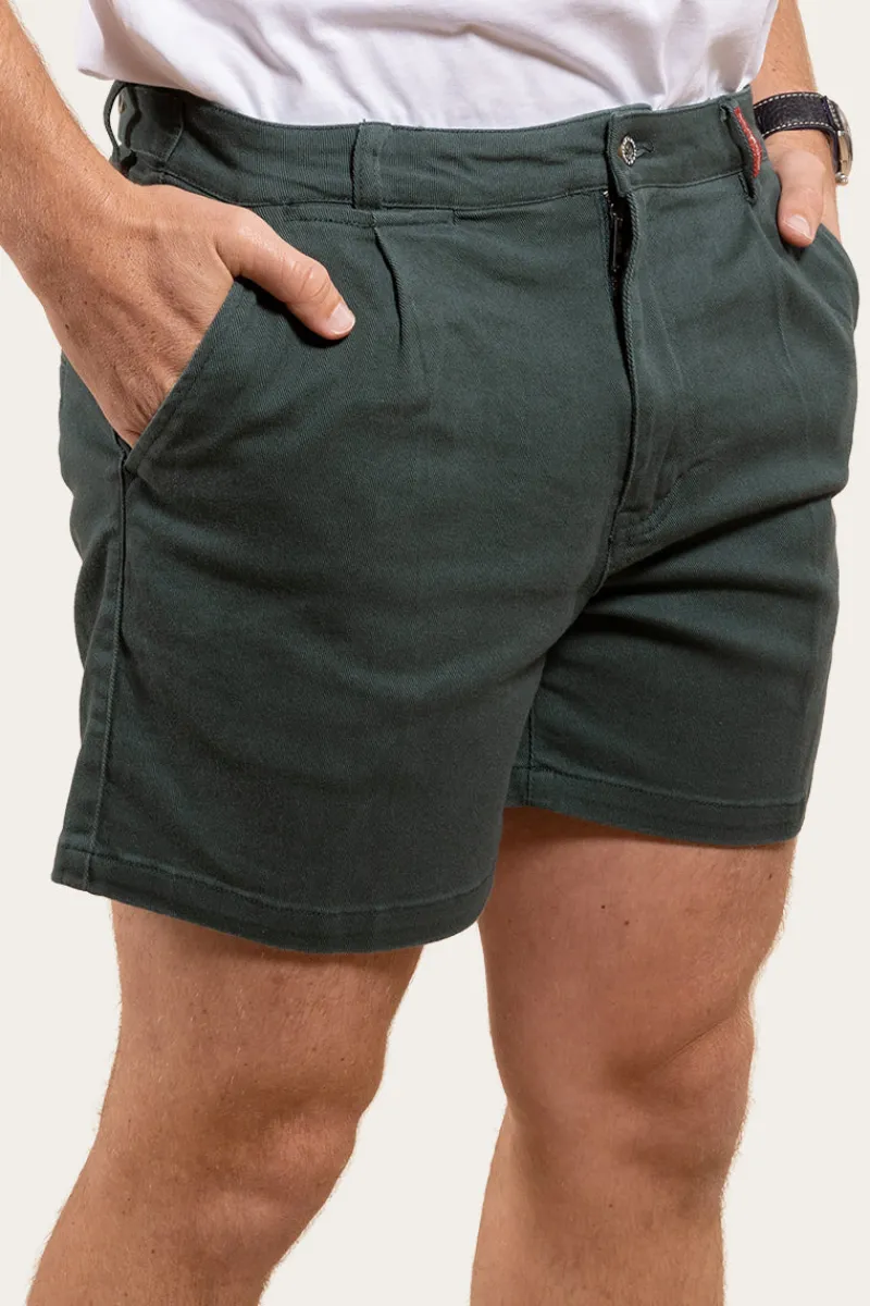 Sale Ringers Western Cloncurry Mens Heavy Weight Work Short - Forest Green