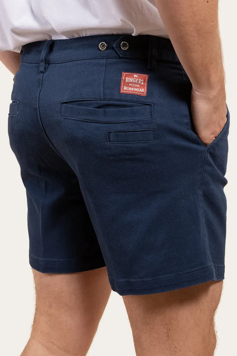 Hot Ringers Western Cloncurry Mens Heavy Weight Work Short - Dark Navy
