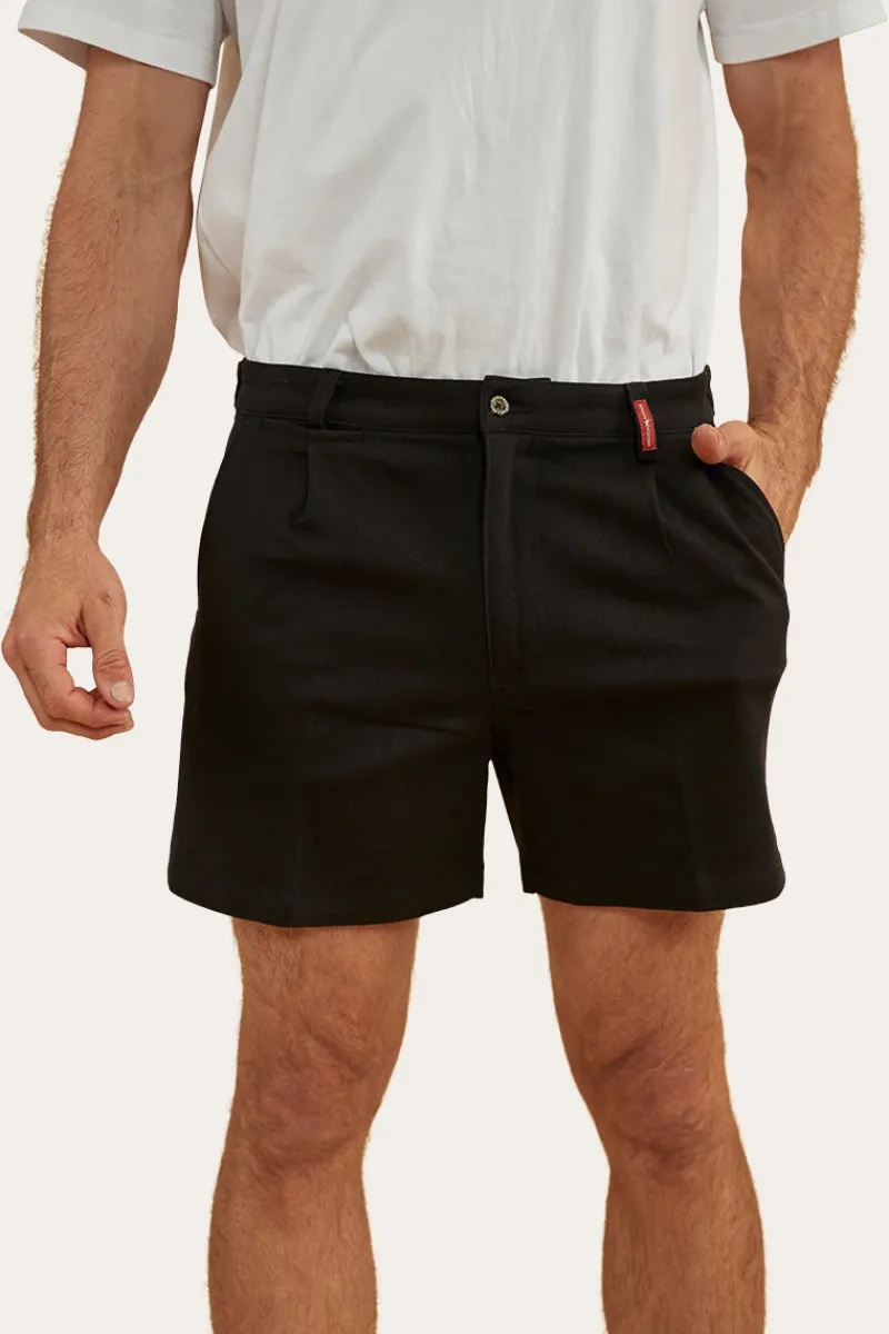 Ringers Western Cloncurry Mens Heavy Weight Work Short - Black