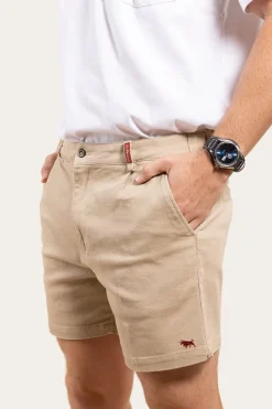 Clearance Ringers Western Cloncurry Mens Heavy Weight Work Short - Camel