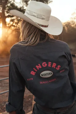 Ringers Western Condora Womens Half Button Work Shirt - Magnum