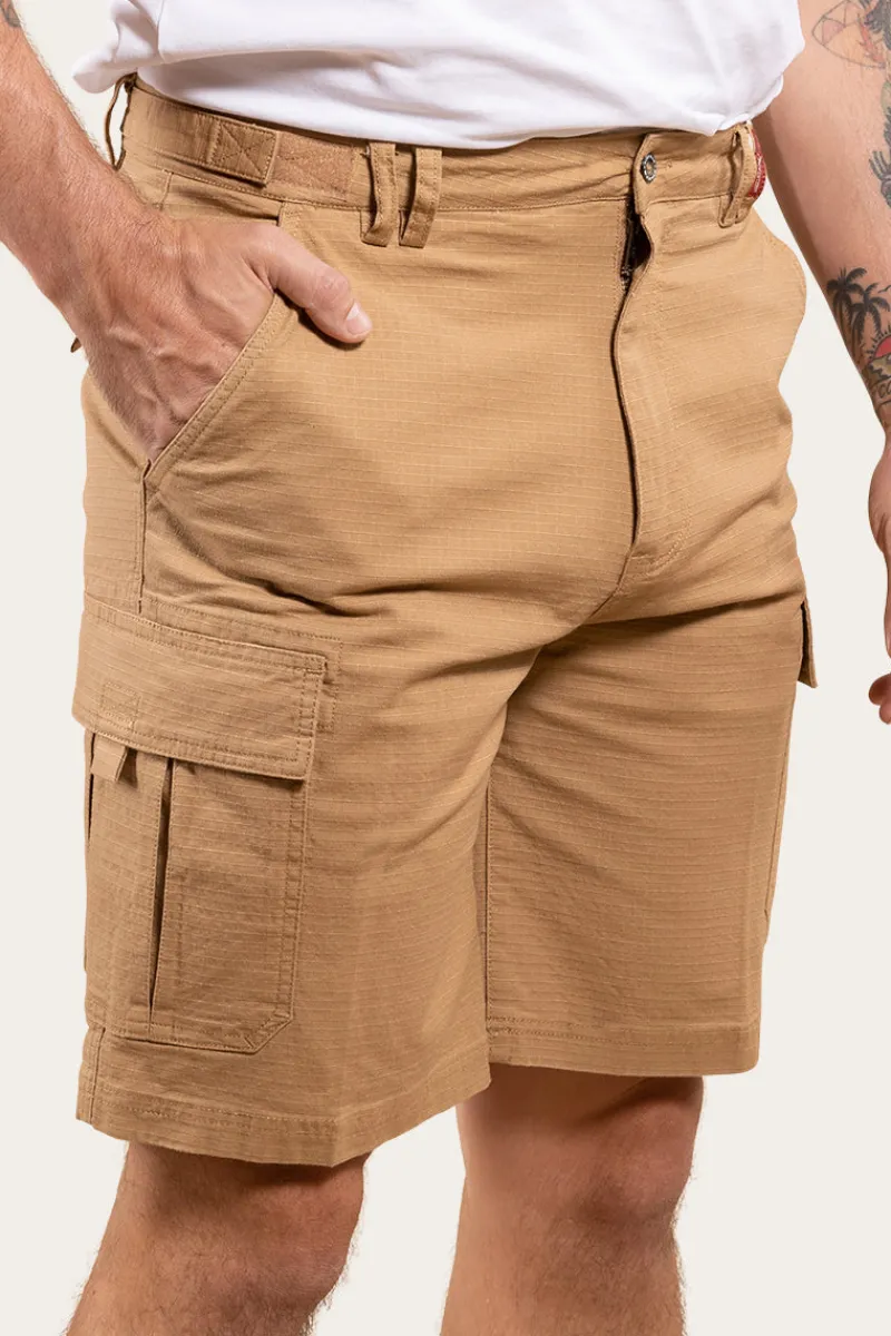 Ringers Western Coober Pedy Mens Ripstop Work Short - Tawny Brown