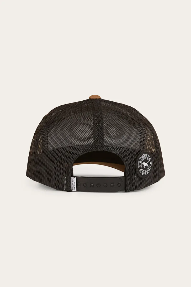 Clearance Ringers Western Country Club 7 Panel Cap - Black / Camo