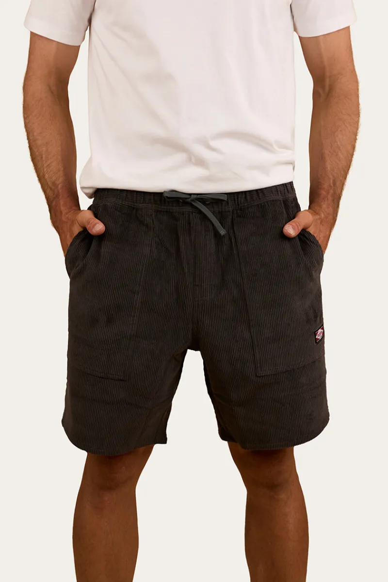 Best Ringers Western Countryside Mens Corduroy Walk Short - Charcoal