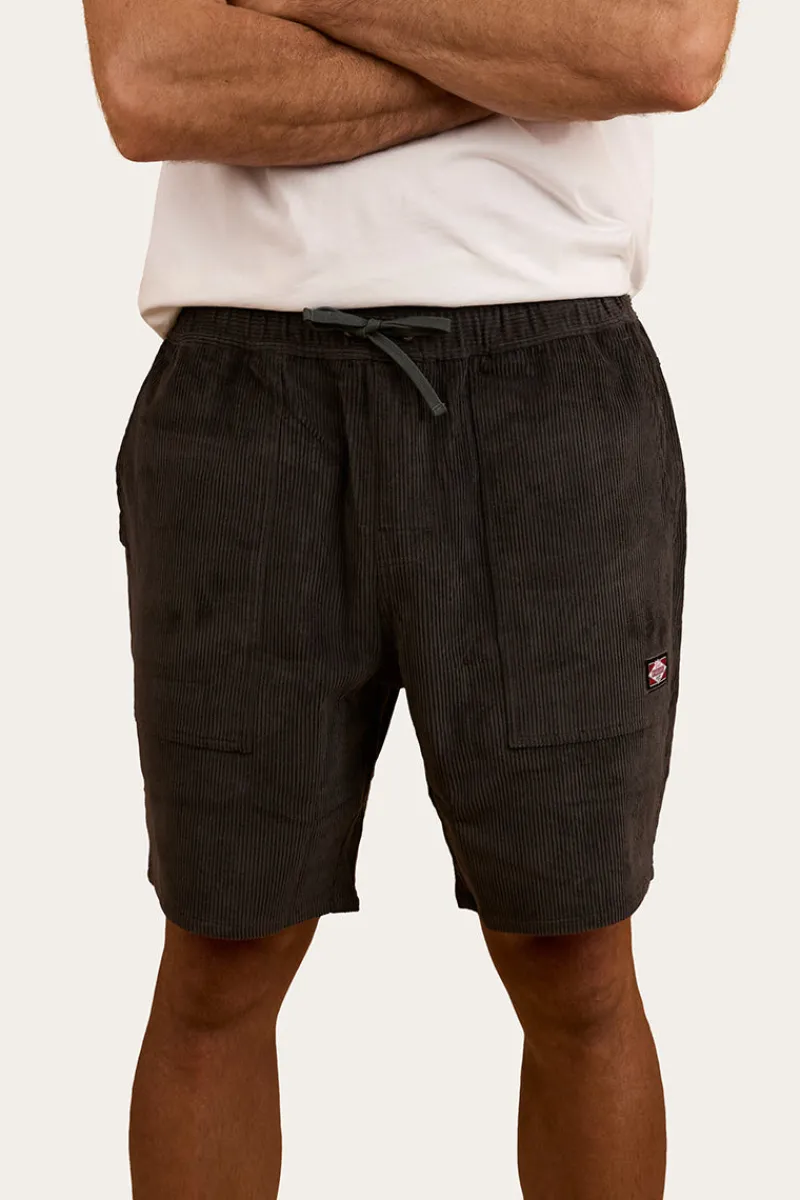 Best Ringers Western Countryside Mens Corduroy Walk Short - Charcoal