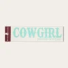 New Ringers Western Cowgirl Die Cut Sticker - Mint