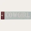 Ringers Western Cowgirl Die Cut Sticker - White