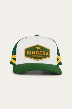 Hot Ringers Western Cunningham Kids Trucker Cap - Lake Green