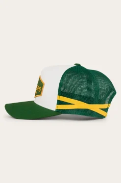 Hot Ringers Western Cunningham Kids Trucker Cap - Lake Green
