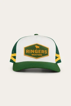 Hot Ringers Western Cunningham Kids Trucker Cap - Lake Green