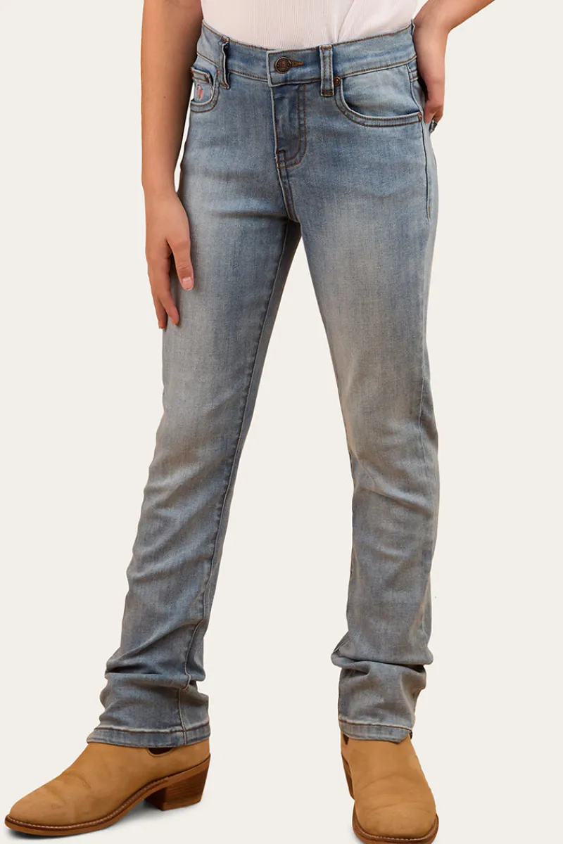 Online Ringers Western Daphne Kids Bootleg Jean - Light Blue