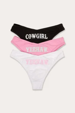 New Ringers Western Darlin Womens Brief 3 Pack - Multi