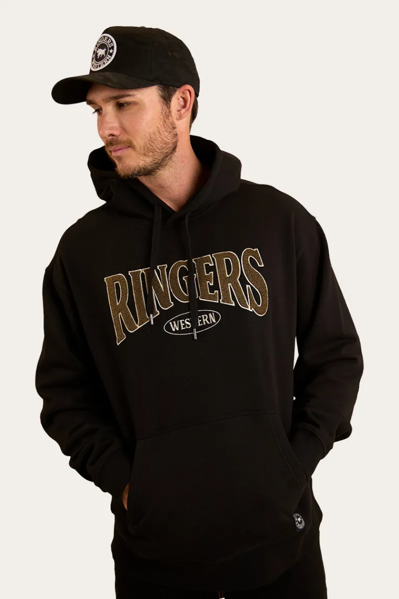 New Ringers Western Daylesford Mens Australian Cotton Fleece - Black / Military Green