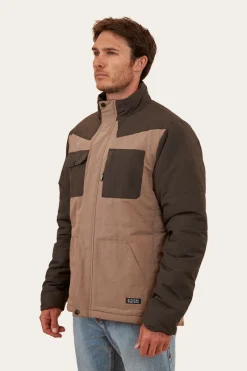 Outlet Ringers Western Dixon Mens Puffer Jacket - Mushroom