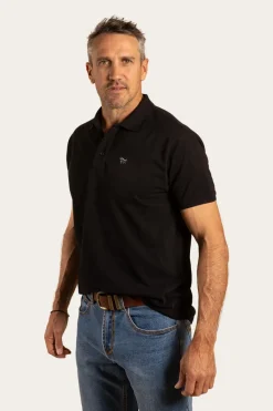 Sale Ringers Western Essential Mens Polo - Black