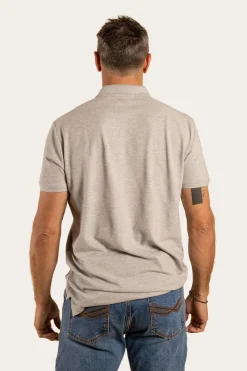 Sale Ringers Western Essential Mens Polo - Grey Marle