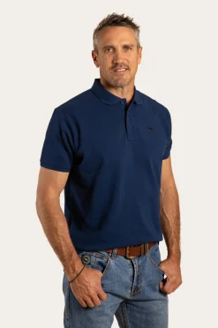 Online Ringers Western Essential Mens Polo - Navy