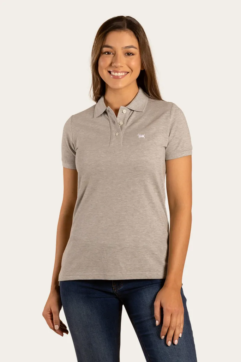 Ringers Western Essential Womens Polo - Grey Marle