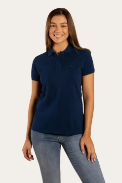 Discount Ringers Western Essential Womens Polo - Navy
