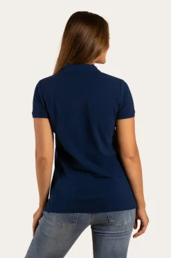 Discount Ringers Western Essential Womens Polo - Navy