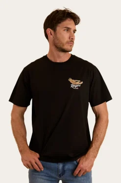 Best Ringers Western Eureka Mens Loose Fit T-Shirt - Black