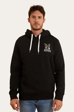 Clearance Ringers Western Eyrie Mens Pullover Hoodie - Black