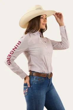 New Ringers Western Faith Womens Dress Shirt - Rose