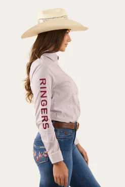 New Ringers Western Faith Womens Dress Shirt - Rose